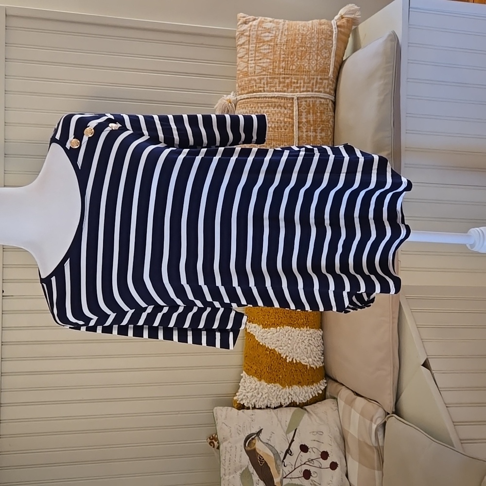 GUC Cable & Gauge Navy/White Tee Size Large